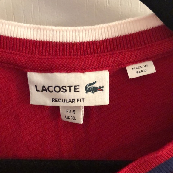 Lacoste Red Shirt - Picture 4 of 4